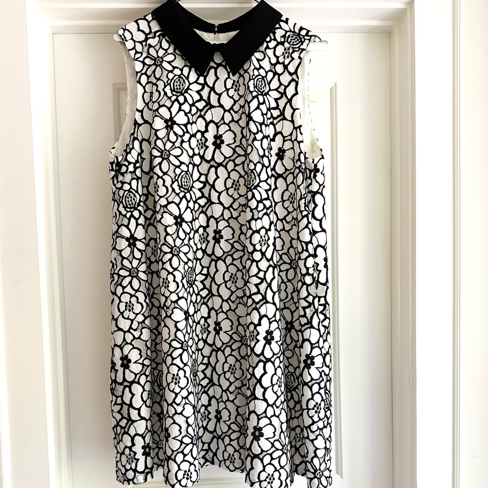 Nanette Lepore Elegant Black and White Dress
